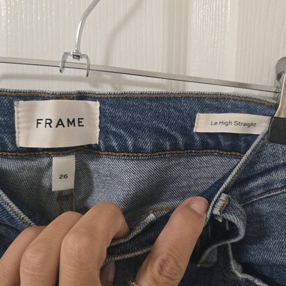Frame Le High Straight Leg Crop Jeans Size 26 - Picture 7 of 10